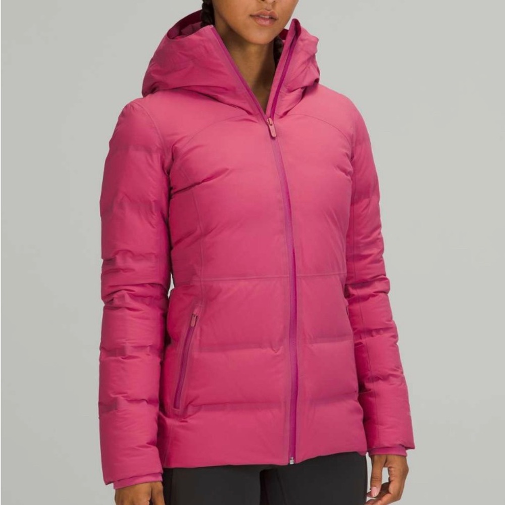 Lululemon Sleet Street Jacket Pink Lychee sz 10 NWT